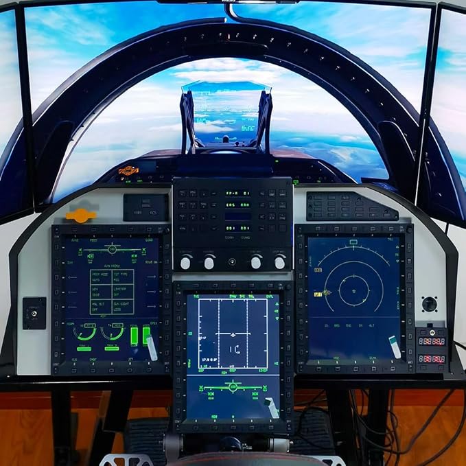 Flight Simulator Controller UFCP Up Front Control Panel for PC Flight Simulators Compatible with JF-17 F/A-18 F16 in DC-S