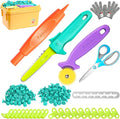 Cardboard Tools for Kids 98 Pcs Resuable Cardboard Construction Tools with Cutter for Family &amp Classrom Activities STEM Educational Construction Building Kit Toys for Boys &amp Girls Ages 5+ (9