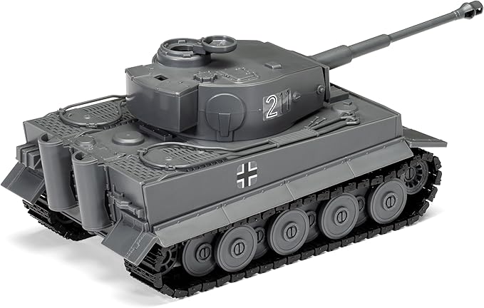 Airfix J6041 Quickbuild Plastic Model Tank Kits - Tiger I - Easy Assembly Snap Together Model Kit Classic Tanks for Adults &amp Kids to Build Model Military Vehicle Building Toys Set