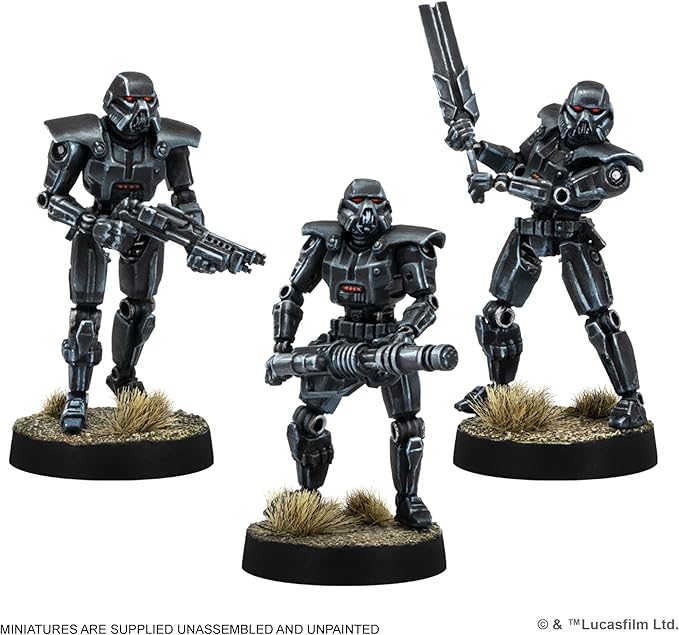 Asmodee Star Wars: Legion Imperial Dark Troopers Unit Expansion - Tabletop Miniatures Game Strategy Game for Kids and Adults Ages 14+ 2 Players 3 Hour Playtime