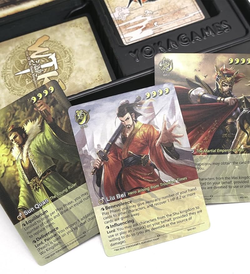 War of The Three Kingdoms sanguosha - Standard Edition Strategy Games Card Board Games for Adults Warlord Game Chinese History 2 to10 Players (Standard Edition)