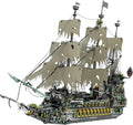 NUTCRACKER Pirate Ship Building Blocks Set Ghost Ship Flying Dutchman Large MOC Pirate Ship Construction Model Sailing Boat Toy Building Set Christmas Birthday Gift for Adult 14+ (5865 Pieces)