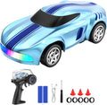 RC Drift Car 1/64 Mini Drift RC Cars 4WD Micro Remote Control Car with LED Lights and Speed Switch Ideal Birthday Cars Toys for Adults Kids Boys Age 6 7 8-12 Blue