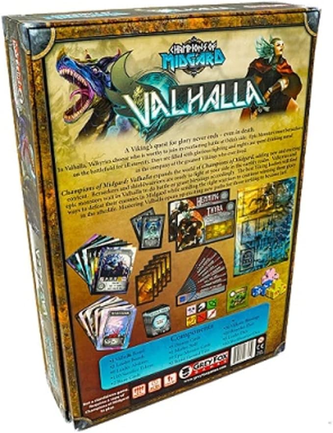 Grey Fox Games Champions of Midgard: Valhalla Expansion Board Game | Strategy Game