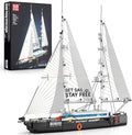 Mould King 10194 Boat Building Sets MOC Ship Building Kits Ocean Explorer Boat Model Home Desk Decor Collectible Building Toys for Adults/Teens 14+(893PCS)
