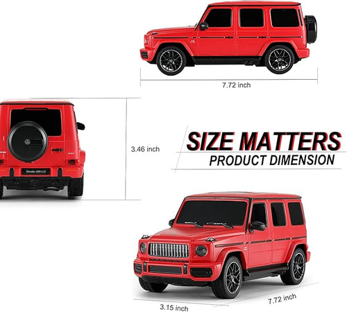 1:24 Scale Remote Control Car for Mercedes G63 2.4GHz Model RC Cars Electric Sport Racing Hobby Vehicle Gift for Adults Kids Boys Girls - Red
