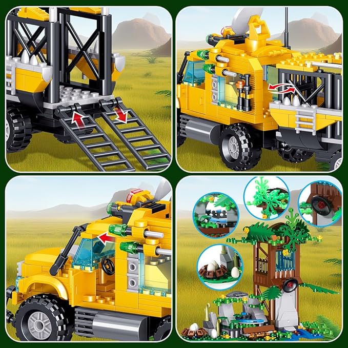 546 Pcs Dinosaurs Building Blocks Set Dinosaur Toys for Age 6+YearsDinosaur Park World Construction Dino Birthday Gifts for Boys