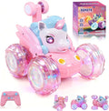 Unicorn Toys RC Car for Girls 4-6 Pink Cute Remote Control Toy for Beginner - Easy-to-Use 360°Flips Stunt &amp Cool Blinky Lights - 3 4 5 6 7 8-10 Year Old Girl Birthday Gift Idea Christmas Stuff