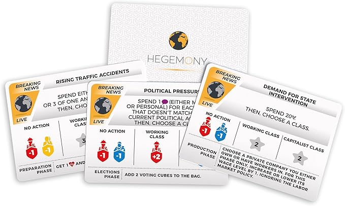 Hegemony: Crisis &amp Control Expansion - Add New Automas &amp Modules Solo Play Unique Asymmetric Card Driven Game Board Game Ages 14+ 1-4 Players
