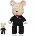 12.6 Groom Teddy Blocks Bear Building Bricks Set - Challenging DIY Micro Blocks for Adults Ages 14+ Collectible Home Decor for Office Bookshelf - Screen-Free Keep Busy Relaxing Gifts