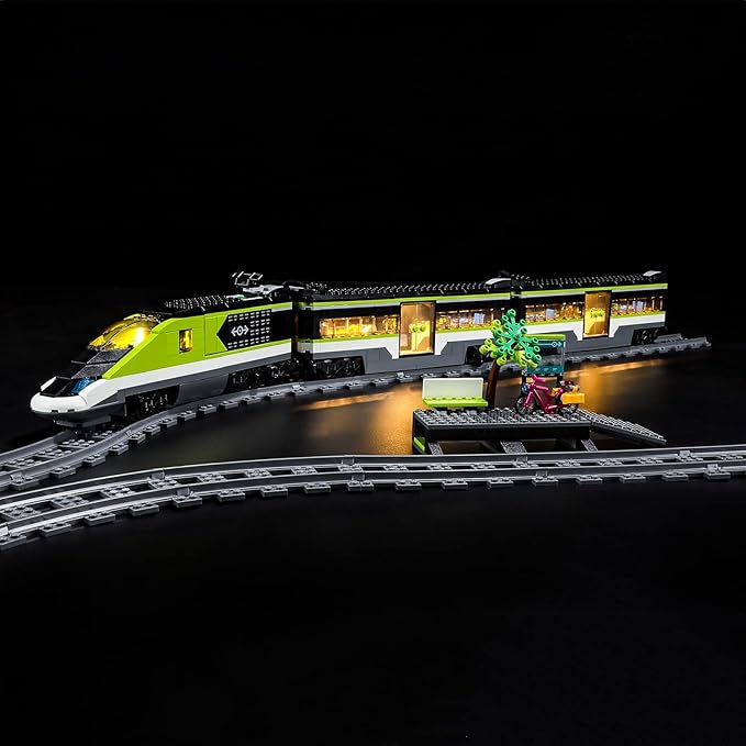 YEABRICKS LED Light for Lego-60337 City Express Passenger Train Building Blocks Model (Lego Set NOT Included)