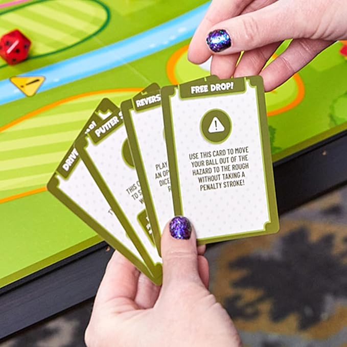 Hackers &amp Bombers Golf Themed Board Game - Play Golf Without Leaving The House - Play as Different Characters - Roll The Dice and Play The Course