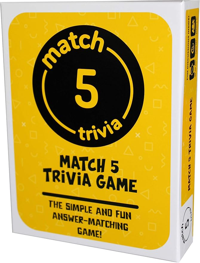 Game - Simple Fun Answer Matching Trivia Game for Holidays Family Friends. 3+ Players.