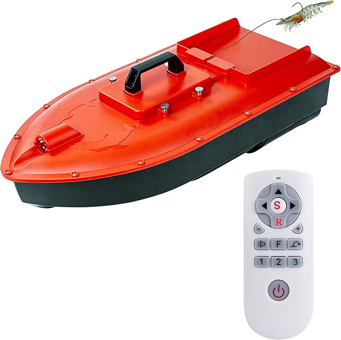 Jabo Dolphin High Speed RC Saltwater Fishing Surfer Bait Boat for Beach Fishing with Waterproof Hull GPS Auto Return (Dolphin)