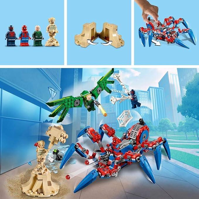 Lego 76114 Super Heroes Spider-Man Spider Crawler Building Set Marvel Toy Vehicles for Kids