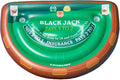 Swimline Inflatable Blackjack Game Table Raft with Waterproof Cards Green/Brown 60/40/12