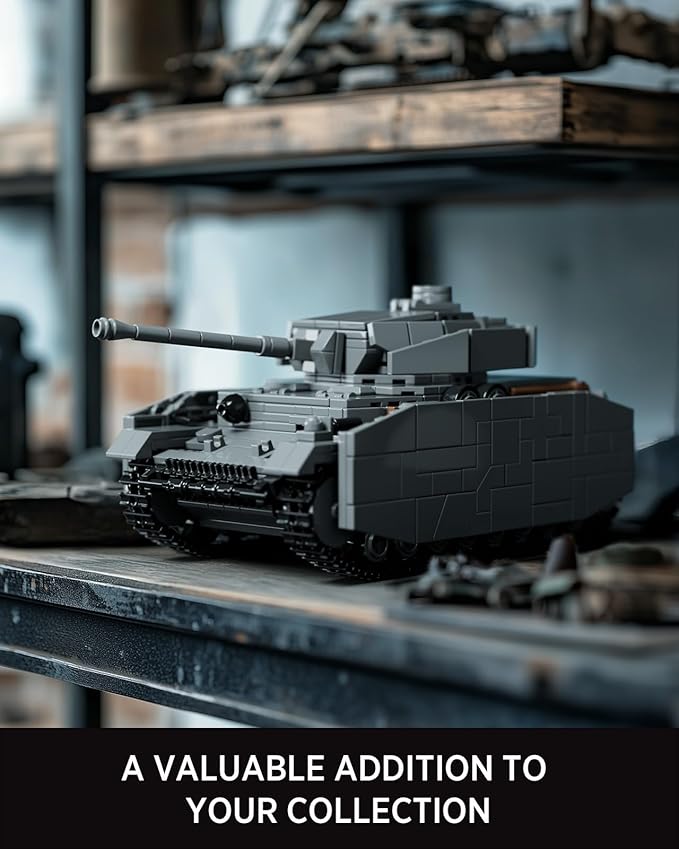 Nifeliz Panzer IV G Military Tank Building Set for Adults WW2 Collectible German Pz.Kpfw. IV G Army Model Toy to Build and Display Ideal Gift for Military Fans (1006PCS NF10312)