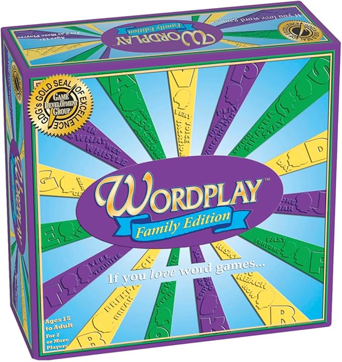 Wordplay – The Ultimate Fast-Paced Word Challenge Board Game for Family &amp Friends – Adult &amp Family Game Night Fun