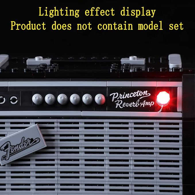LED Light Kit (Gesture Control) Compatible with Lego Ideas Fender Stratocaster - Lighting Set for Ideas 21329 Building Model (Model Set Not Included)