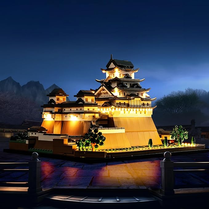 Upgraded Led Light Kit for Lego Architecture Landmarks Collection: Himeji Castle Building Set Compatible with Lego 21060 (Model Not Included)