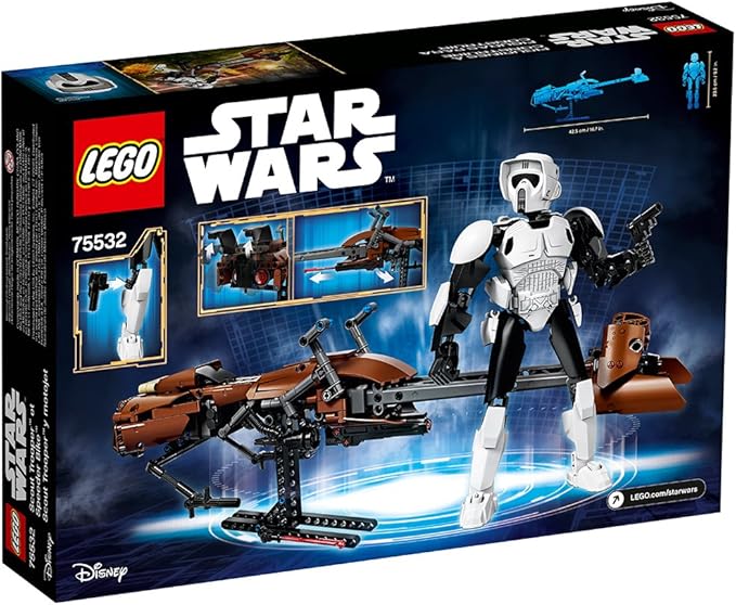 LEGO Star Wars Scout Trooper &amp Speeder Bike 75532 Building Kit