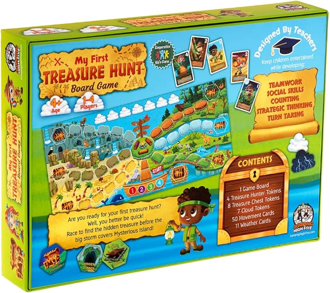 My First Treasure Hunt Board Game - Cooperative Island Explorer Game for Kids Ages 4 and Up an Exciting Buried Treasure Adventure Perfect for Family Time