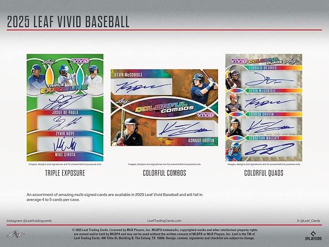 2025 Leaf Vivid Baseball Hobby Box