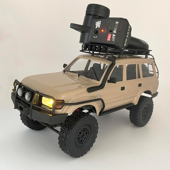 RC Rock Crawler 4x4 RC Truck WPL C54-1 RC Crawler Off Road 1/16 Scale RTR All Terrain Proportional Throttle Steering 2.4Ghz 260 Motor Upgraded Chassis and Counter Rotating Gearbox Adult