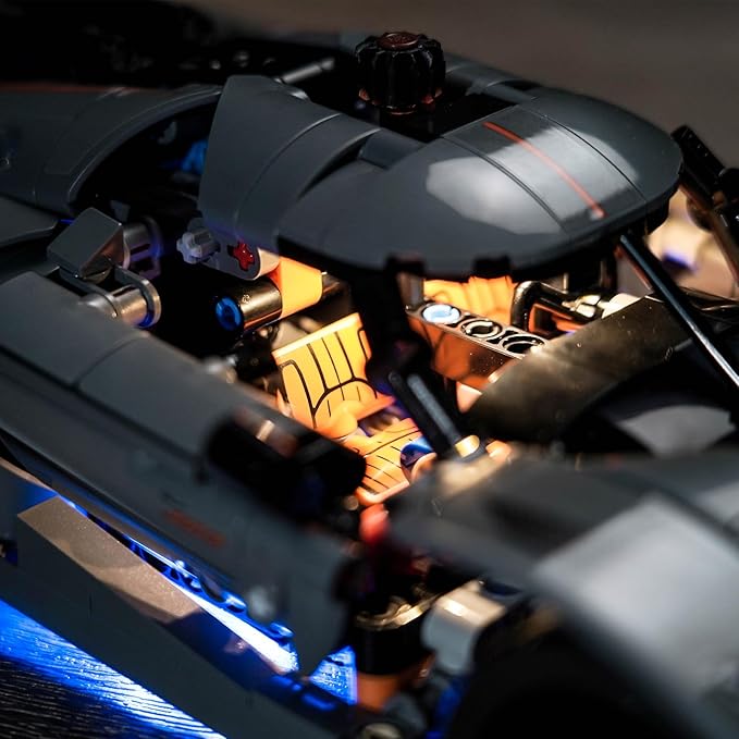 Upgraded Led Light Kit for Lego Technic Koenigsegg Jesko Absolut Grey Hypercar Building Set Compatible with Lego 42173 (Model Not Included)