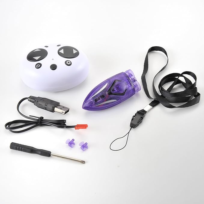 PowerTRC Mini Remote Control Boat RC Boat 360 Rotating 2.4 G Build in Rechargeable Battery Lake Swimming Pools Bathtubs Stunt Remote Control Boats