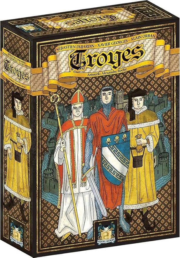 Troyes Board Game - Experience The Richness of Medieval France in This Acclaimed Strategy Game! Family Game for Kids and Adults Ages 14+ 2-4 Players 90 Minute Playtime Made