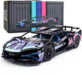 STEM Building Car 1:14 Building Blocks and Construction Toy Collectible Super Technical Lambo Cars Gifts for 8-16 Year Old Boys and Adults (1314 pcs)