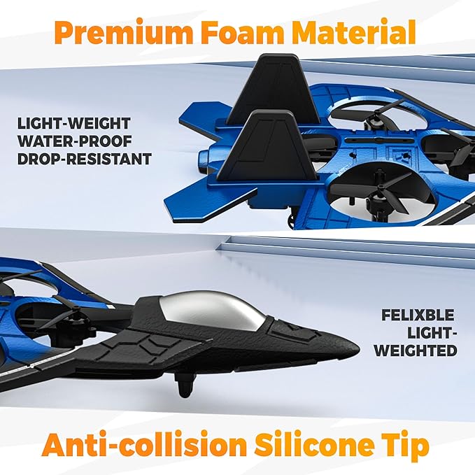 BEZGAR RC Plane丨Mini Drone Remote Control Airplane for Adults &amp Kids 360° Flip Fighter Jet Toys Foam F22 Raptor Stunt Planes with 2 Batterys Airplane Toy Gifts