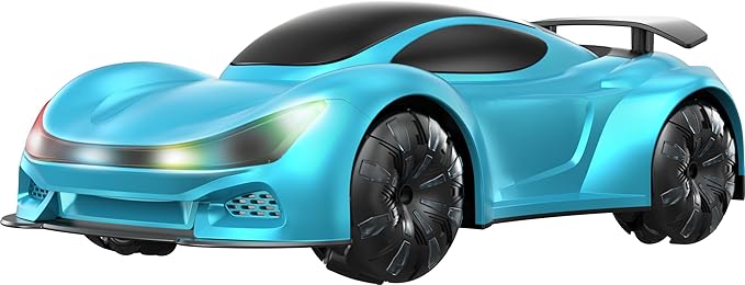 Remote Control CarGesture Sensing RC CarDrift RC Stunt Cars with Light Spray &amp Sound 2.4GHz Hobby RC Cars Toy for KidsDual Control 360° Rotate Birthday Gifts for Boys Girls 6+ (Blue)