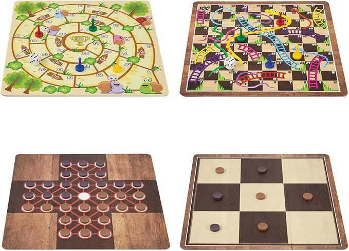 365 Games - Traditional Strategy Board &amp Card Games Tin Storage Container Game for Each Day of Year Family Ages 6+ 1-8 Players