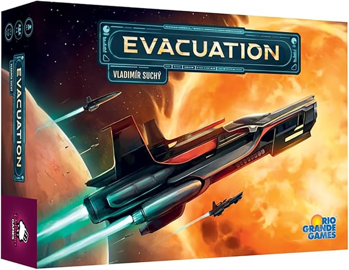Rio Grande Games Evacuation Strategy Board Game Civilization Building Resource Management 1-4 Players