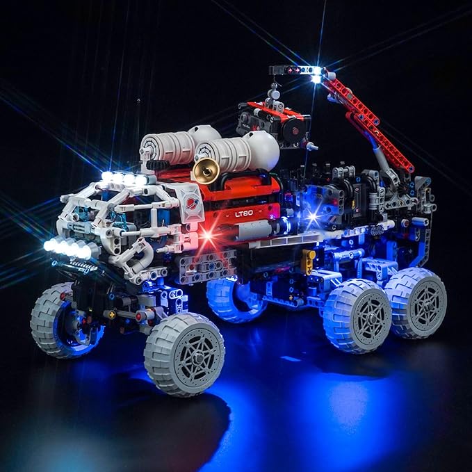 Upgraded Led Light Kit for Lego Mars Crew Exploration Rover Building Set Compatible with Lego 42180 (Model Not Included)