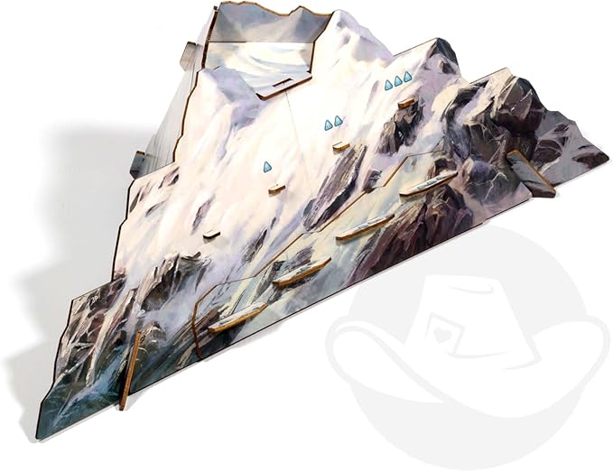 Everdell Silverfrost Wooden Mountain – Premium 3D Accessory for Everdell Silverfrost Upgraded Component for Strategic Board Game Wooden Game Accessory