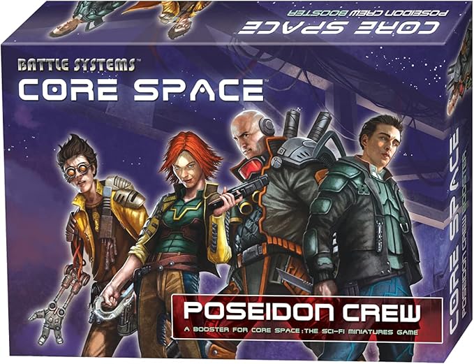 Battle Systems BSGCSE006 Core Space - Poseidon Crew - Sci Fi Miniature Game - Multi Level Tabletop War Game Board - Wargaming 40K Universe