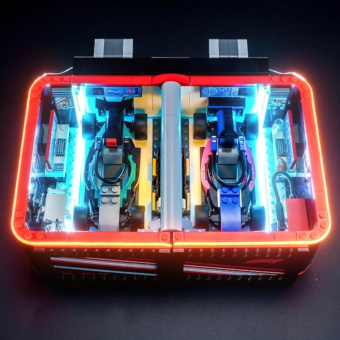 Light kit Compatible with Lego F1 Garage &amp Mercedes-AMG &amp Alpine Cars 60444- No Model Only Light LED Lighting Accessories Compatible with Lego F1 Garage &amp Mercedes-AMG and Alpine Motorspo