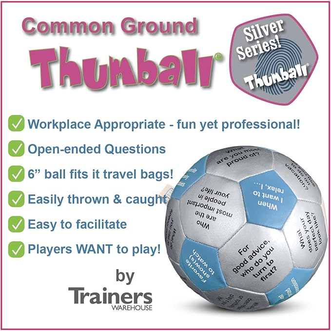 Trainers Warehouse 6 Thumball Collection 32 Prompts for Conversation Team Building Relationship and Training