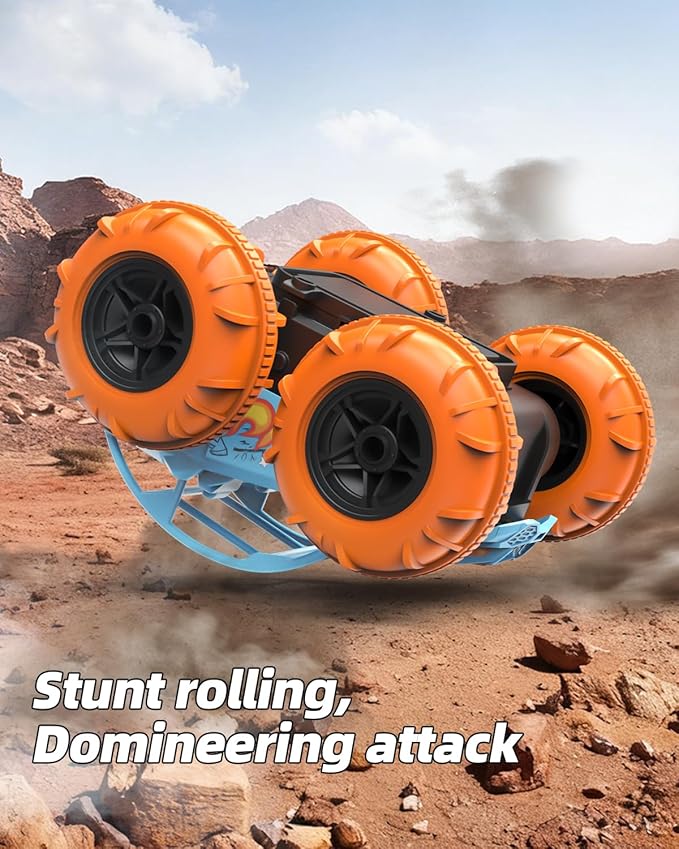 LM15-C Amphibious Remote Control Car 2.4 GHz Waterproof RC Car All Terrain Off Road Car Toys(Blue)