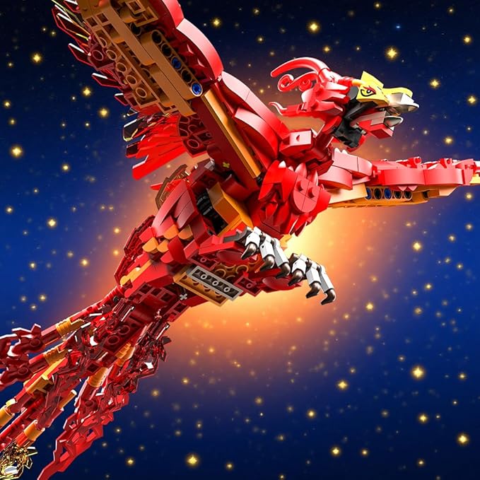 938 Pieces Phoenix Building Set Magic Potter Phoenix Collection Model for AdultsIdeas HP Building Toy