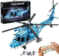 Powered Military Helicopter Building Blocks Set – 1521PCS Army Aircraft Bricks Model with Motor-Driven Rotors Power Module &amp Mechanical Gear System – STEM Engineering Toy for Boys Teens &amp Ad