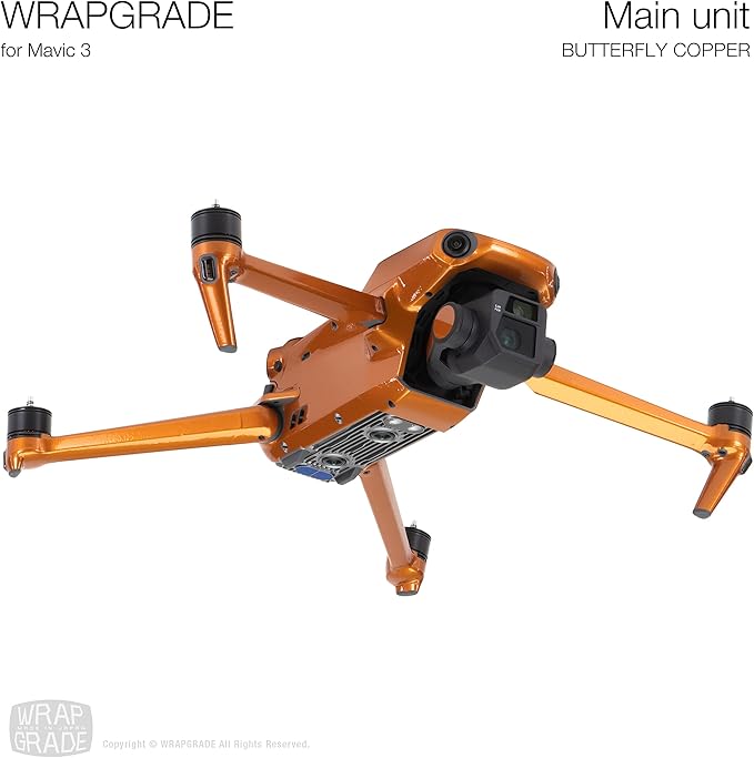 WRAPGRADE Full Skin Stickers for DJI Mavic 3 / Mavic 3 Classic (BUTTERFLY COPPER)
