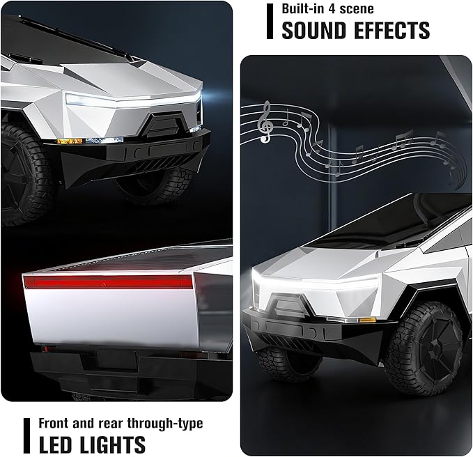 DOUBLE E 1:16 RC Car New Energy Remote Control Monster Truck 4WD RC Vehicle with Lights &amp Sound Christmas Birthday Gift for 6 7 8+ Year Old Boys Girls