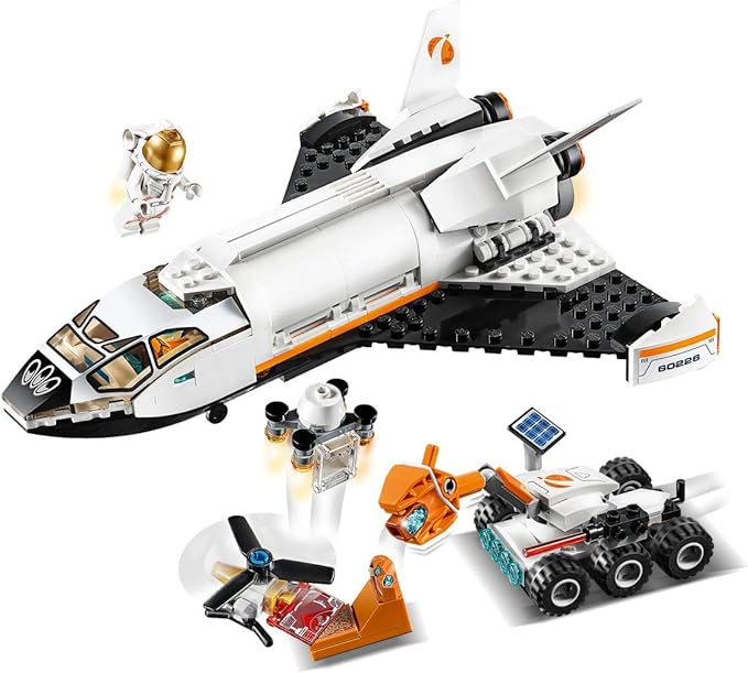 LEGO City Space Mars Research Shuttle 60226 Space Shuttle Toy Building Kit with Mars Rover and Astronaut Minifigures Top STEM Toy for Boys and Girls New 2019 (273 Pieces)