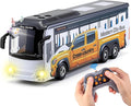 9 Channel RC Bus for Kids 2.4G Remote Control City Buses with LED Lights &amp Music Model Vehicle Car with 2 Batteries Birthdays Gift for Children Boys Girls Ages 3+ (City Bus)