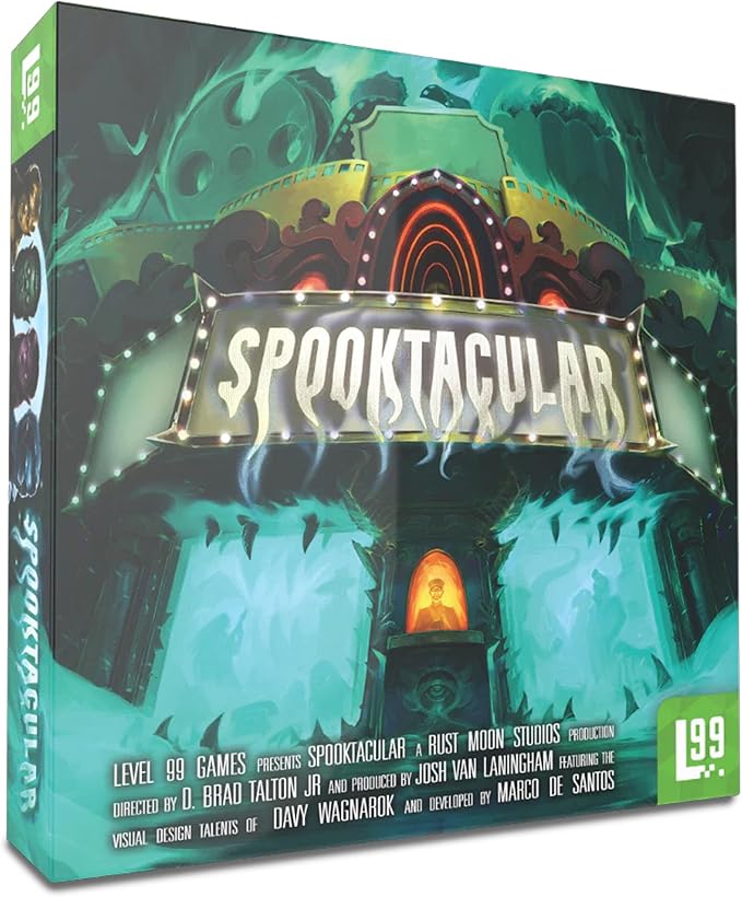 Spooktacular Board Game – Play as 20 Spooky Cinema Monsters Horror Strategy Game for 1-5 Players