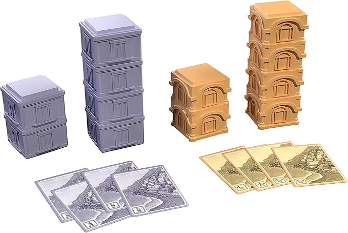 SlugFest Games: Positano: The Crowded Cliffside - Expansion Board Game Variant Modes 3D Building Bidding Italian Seaside Ages 13+ 1-6 Players
